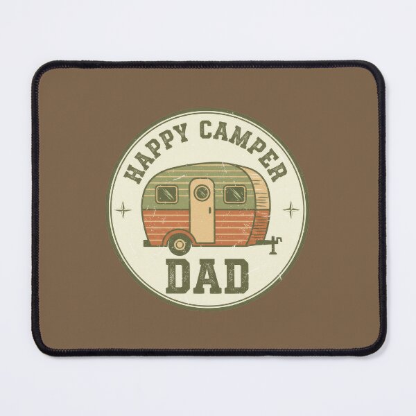 Item preview, Happy Camper Dad Retro Badge designed and sold by Teeny Quities.