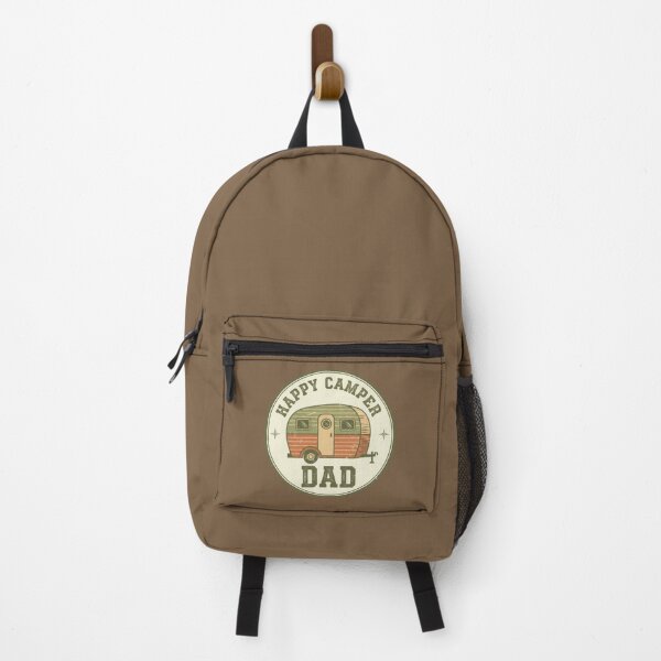Item preview, Happy Camper Dad Retro Badge designed and sold by Teeny Quities.