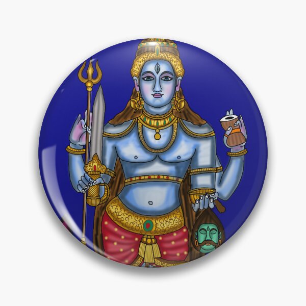 Item preview, Lord Bhairava Digital Artwork | Sacred Hindu Divine Protector Illustration designed and sold by Harshit_Digital_Arts.