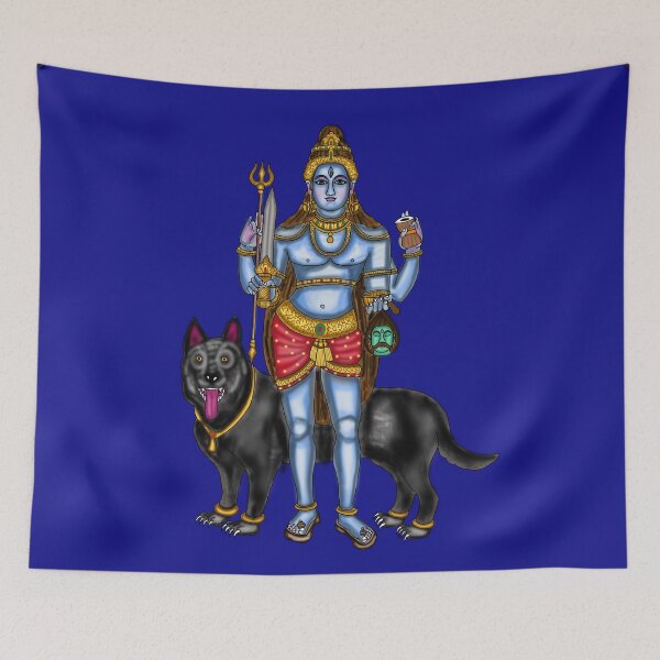 Item preview, Lord Bhairava Digital Artwork | Sacred Hindu Divine Protector Illustration designed and sold by Harshit_Digital_Arts.