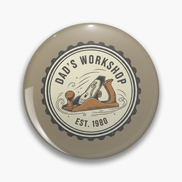 Item preview, Dad’s Workshop Retro Tool Badge designed and sold by Teeny Quities.