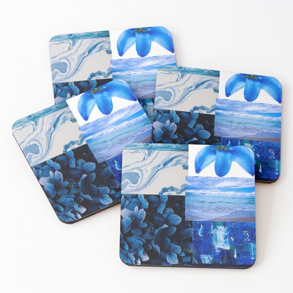 Item preview, Deep Blue Ocean Aesthetic Collage designed and sold by altanduranstudio.