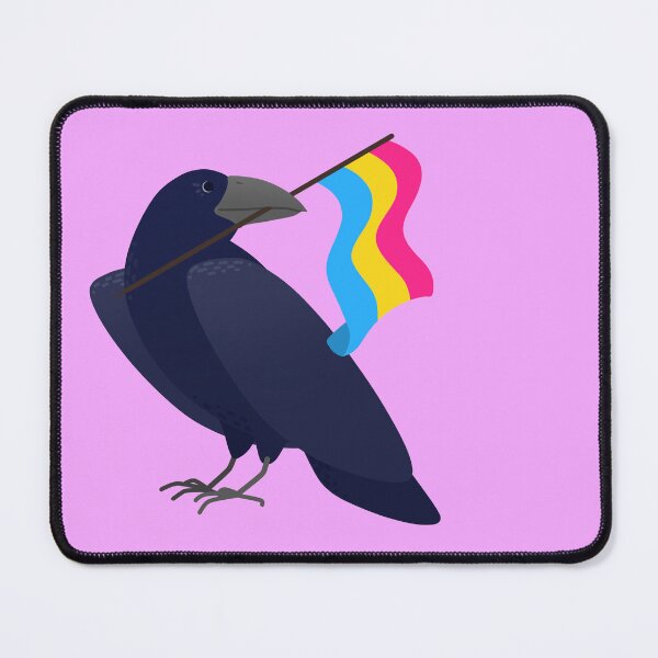 Item preview, Pansexual Pride Crow designed and sold by ElisabethDraws.
