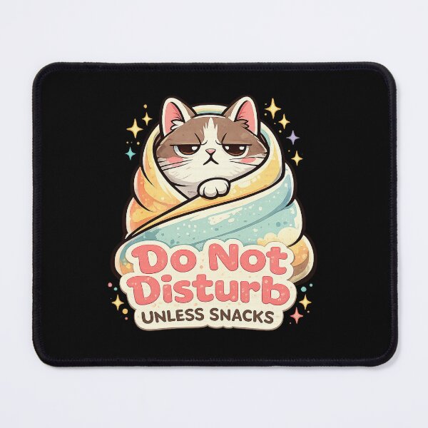 Item preview, Do Not Disturb Unless Snacks Cat Sticker | Funny Grumpy Cat Meme | Cute Introvert Kitty Gift designed and sold by ArtByTripti.