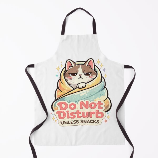 Item preview, Do Not Disturb Unless Snacks Cat Sticker | Funny Grumpy Cat Meme | Cute Introvert Kitty Gift designed and sold by ArtByTripti.