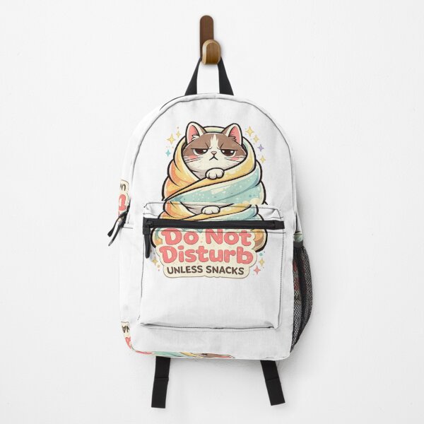 Item preview, Do Not Disturb Unless Snacks Cat Sticker | Funny Grumpy Cat Meme | Cute Introvert Kitty Gift designed and sold by ArtByTripti.