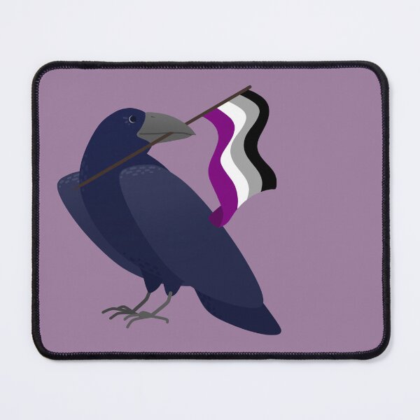 Item preview, Asexual Pride Crow designed and sold by ElisabethDraws.