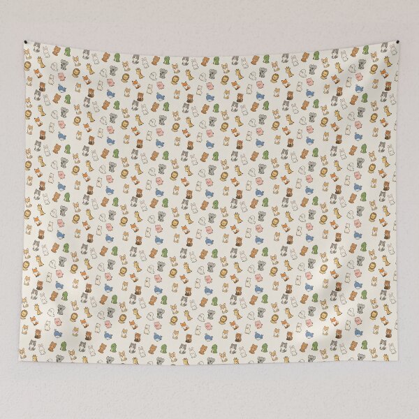 Item preview, Cute animal seamless pattern designed and sold by TheDailyRepeat.