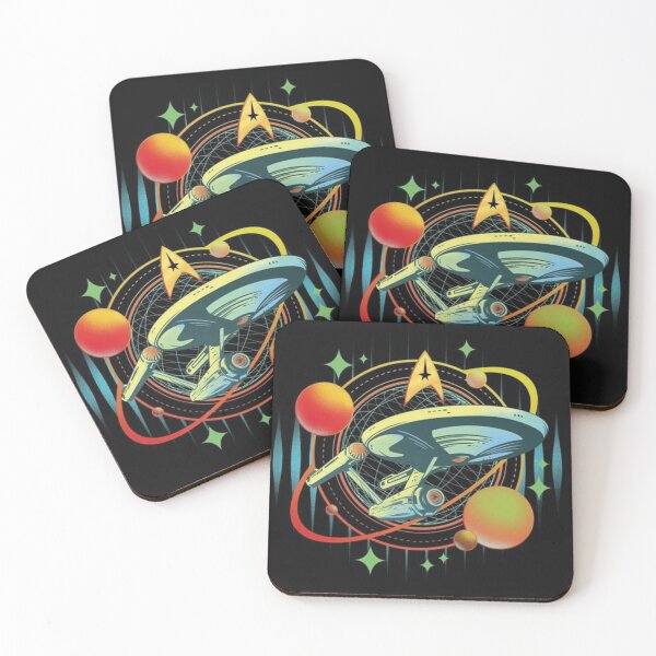 Item preview, Star Trek Vintage: Retro Sci-Fi Illustration Enterprise & Characters Art designed and sold by benja-08.