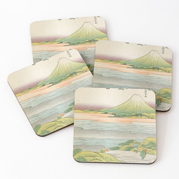 Item preview, Hokusai Kanaya Mt Fuji Tokaido 53 Stations Japanese Woodblock Print designed and sold by vekotpu.