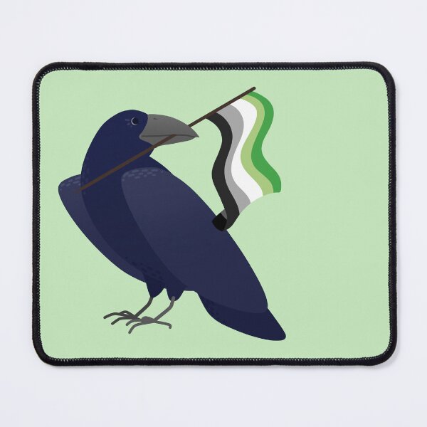 Item preview, Aromantic Pride Crow designed and sold by ElisabethDraws.