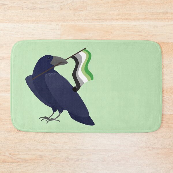 Item preview, Aromantic Pride Crow designed and sold by ElisabethDraws.