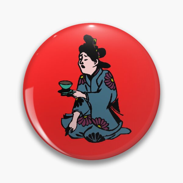 Item preview, Detail from Classic Japanese Edo Scene (Tea waitress in color) designed and sold by Patterns 1920.
