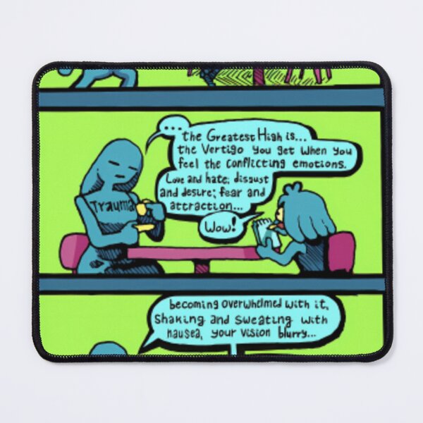 Item preview, Philosophical Trauma Blue Comic Strip designed and sold by zianaokoeck.