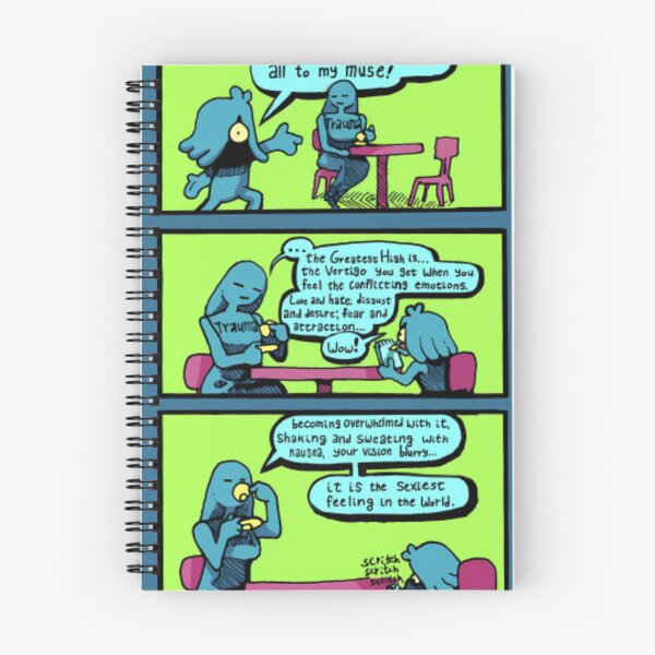 Item preview, Philosophical Trauma Blue Comic Strip designed and sold by zianaokoeck.