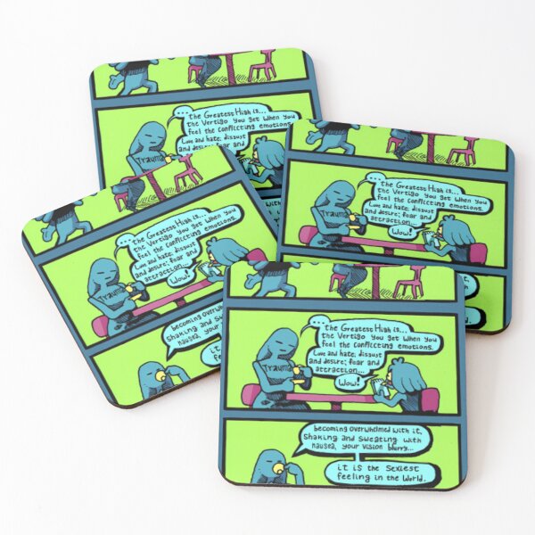 Item preview, Philosophical Trauma Blue Comic Strip designed and sold by zianaokoeck.
