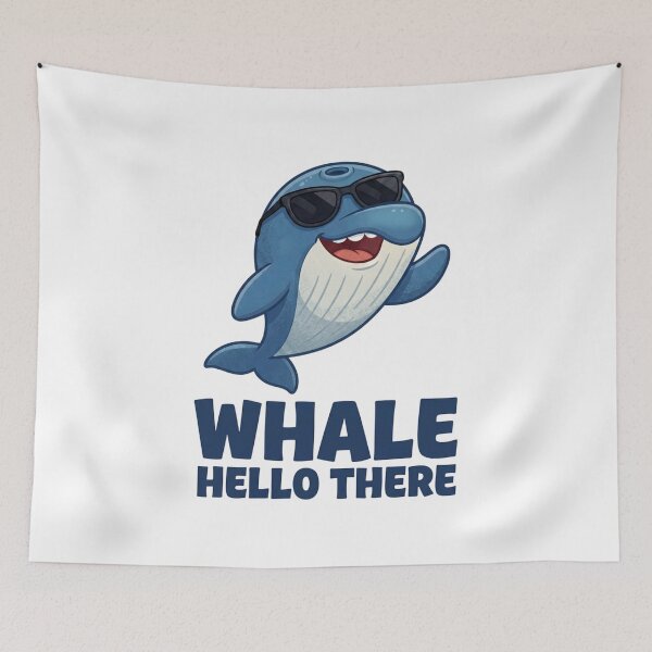 Item preview, Funny Whale greeting designed and sold by Andykinoz.