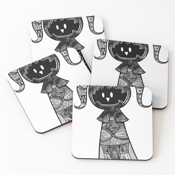 Item preview, Spooky Twin Tails Shadow Chibi Mandala Pattern Art designed and sold by Pixel-Spingola.
