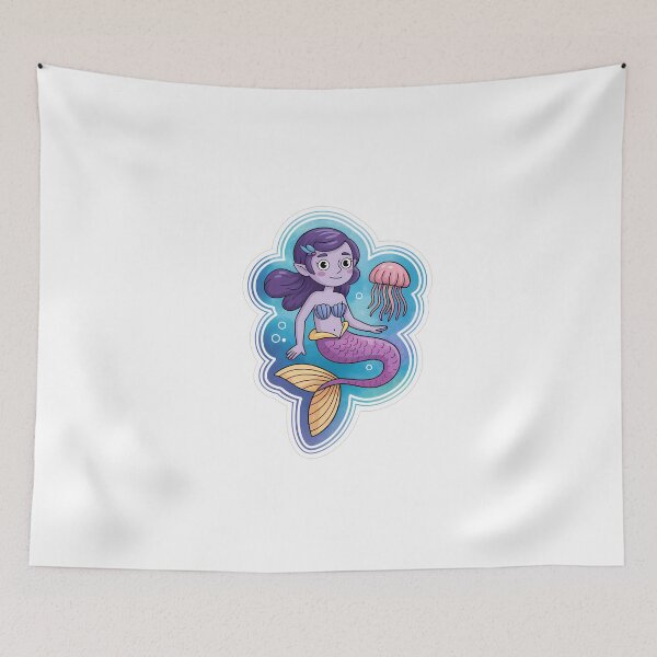 Item preview, Enchanted Mermaid in Watercolor designed and sold by NiftyWrx.