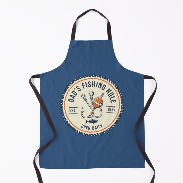 Item preview, Dad’s Fishing Hole Retro Badge designed and sold by Teeny Quities.