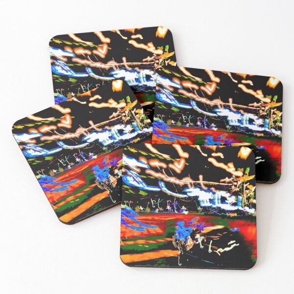 Item preview,  Rotterdam Cyberpunk Neon ICM Abstract Night Photography designed and sold by Jonnekesart.