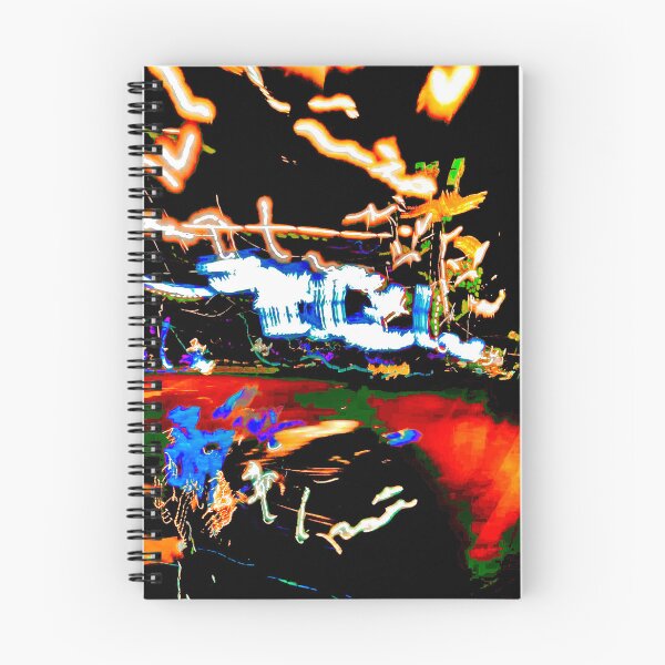 Item preview,  Rotterdam Cyberpunk Neon ICM Abstract Night Photography designed and sold by Jonnekesart.