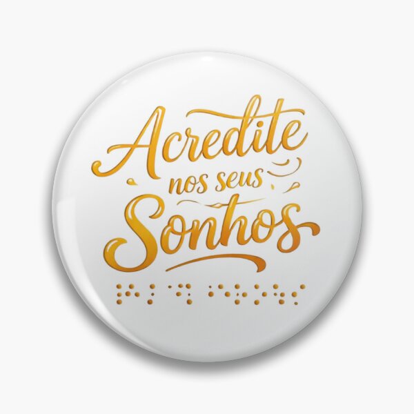 Item preview, Believe in Your Dreams | Portuguese Braille Minimalist Quote designed and sold by MotivArtes.