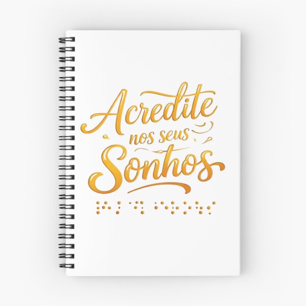 Item preview, Believe in Your Dreams | Portuguese Braille Minimalist Quote designed and sold by MotivArtes.