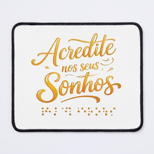 Item preview, Believe in Your Dreams | Portuguese Braille Minimalist Quote designed and sold by MotivArtes.