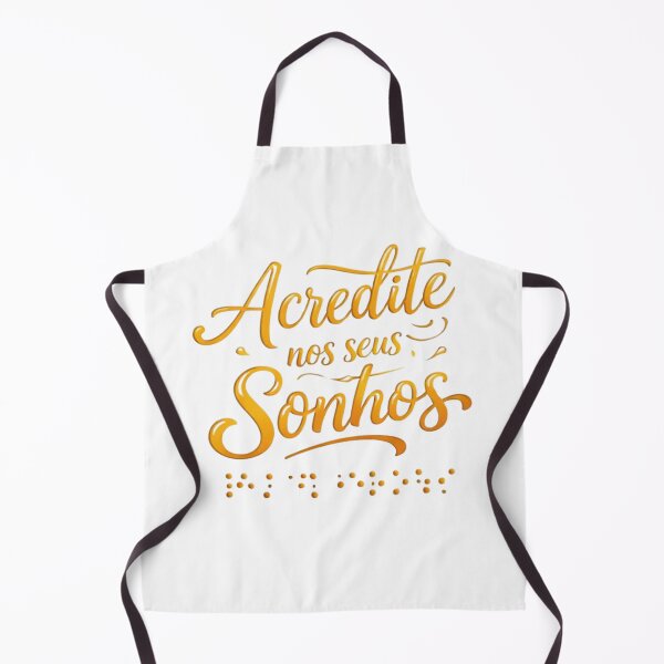 Item preview, Believe in Your Dreams | Portuguese Braille Minimalist Quote designed and sold by MotivArtes.
