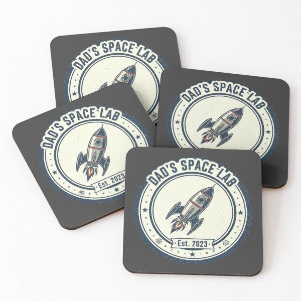 Item preview, Dad’s Space Lab Rocket Badge designed and sold by Teeny Quities.