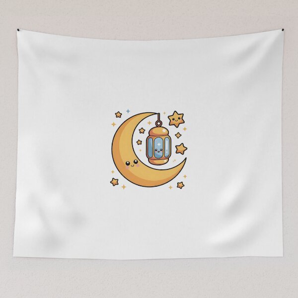 Item preview, The Smiling Moon of Ramadan Nights designed and sold by AbanoubStore.
