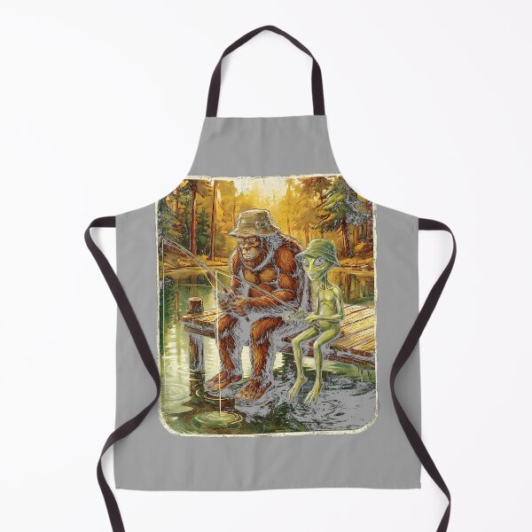 Item preview, Bigfoot Alien Fishing Funny Men UFO Sasquatch Lovers Camping designed and sold by GreggRoss.