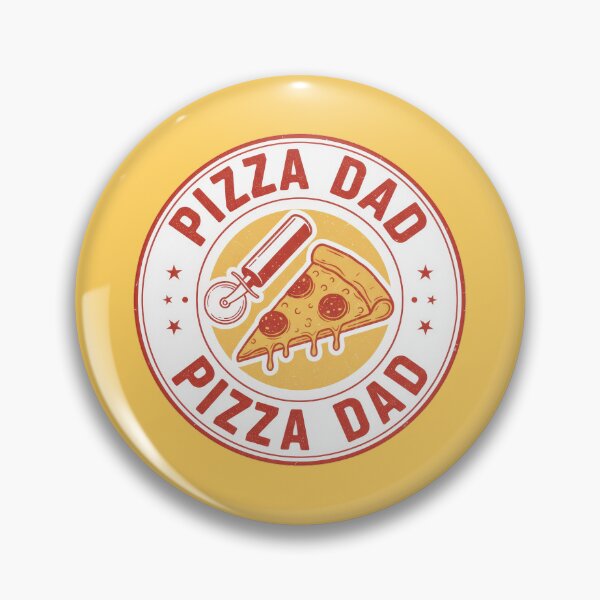 Item preview, Pizza Dad Retro Pizza Lover Badge designed and sold by Teeny Quities.