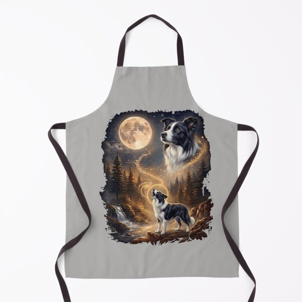 Item preview, Border Collie Howling At The Moon Funny Border Collie Dog designed and sold by MabelWells.