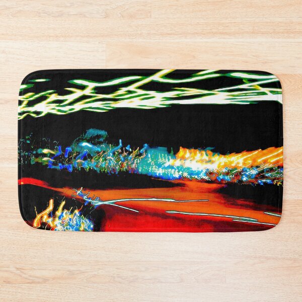 Item preview,  of Neon Skyline  on the road icm photo Expressive City Blur Long Exposure Rotterdam Nightscape designed and sold by Jonnekesart.