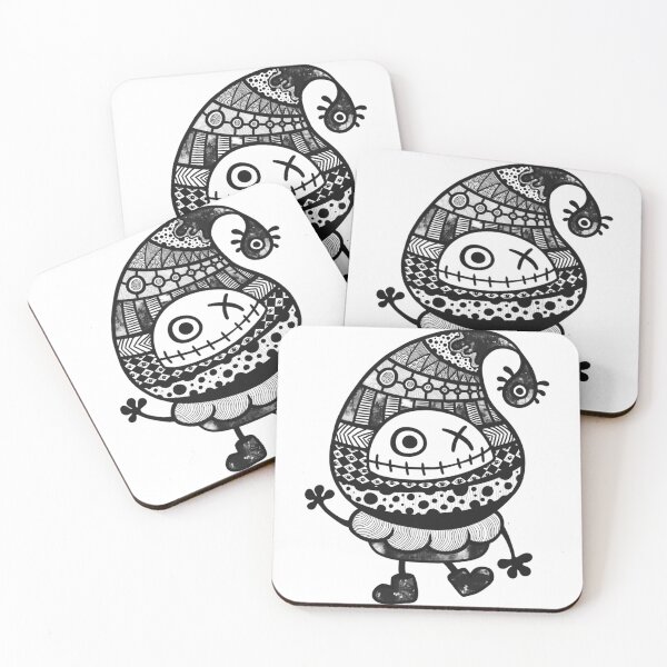 Item preview, Quirky Pointy Hat Goblin Stitched Smile Artwork designed and sold by Pixel-Spingola.