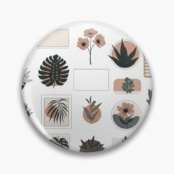 Artikelvorschau, Neutrale botanische Aufkleber für Bullet Journals (Packung) entworfen und verkauft von Maison-Botanic.