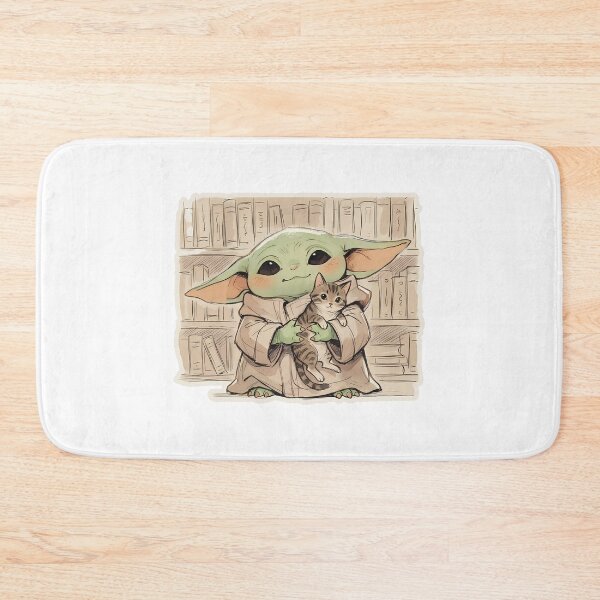 Item preview, BABY YODA LIBRARY CAT designed and sold by LIS AND MELIVERSO.