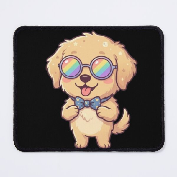 Item preview, Golden Joy: Rainbow Shades & Bow-Tie Puppy designed and sold by Sprklebrand.
