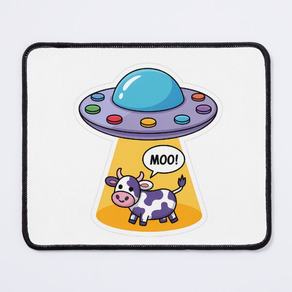 Item preview, Alien Abduction with Moo designed and sold by NiftyWrx.