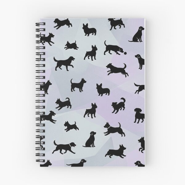 Item preview, Dog Silhouettes Pattern Purple Geometric Background designed and sold by Owcomm.