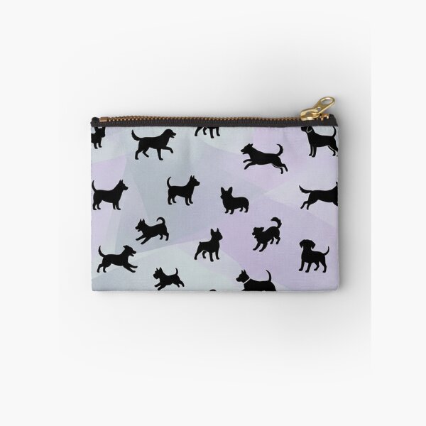 Item preview, Dog Silhouettes Pattern Purple Geometric Background designed and sold by Owcomm.