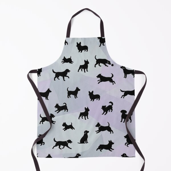 Item preview, Dog Silhouettes Pattern Purple Geometric Background designed and sold by Owcomm.
