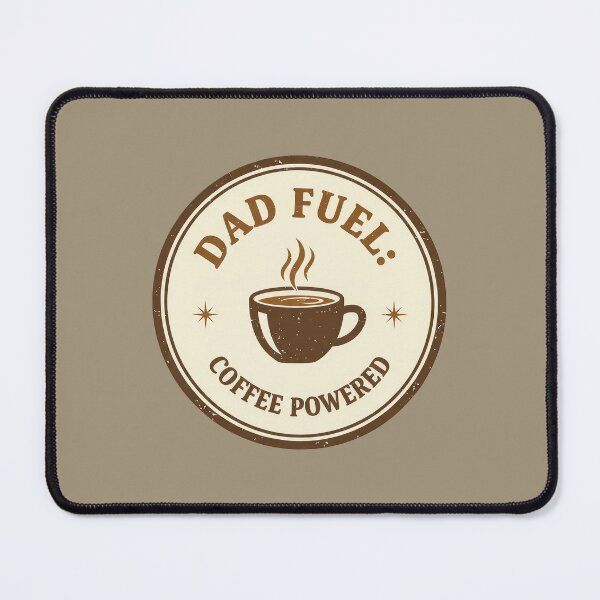 Item preview, Dad Fuel Coffee Powered Badge designed and sold by Teeny Quities.