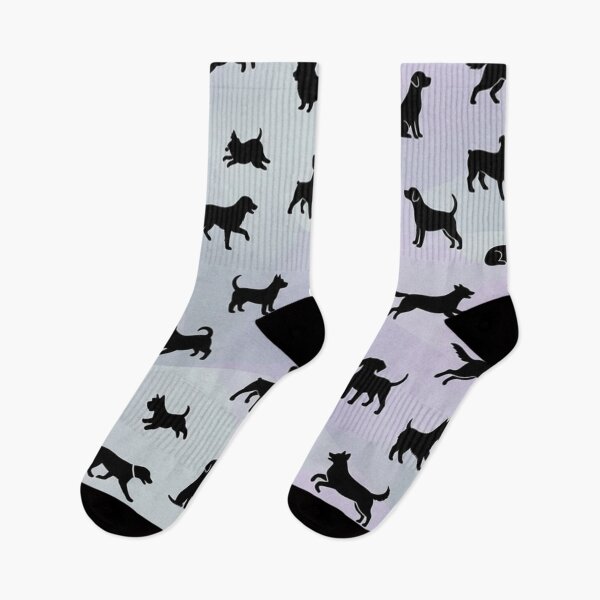 Item preview, Dog Silhouettes Pattern Purple Geometric Background designed and sold by Owcomm.