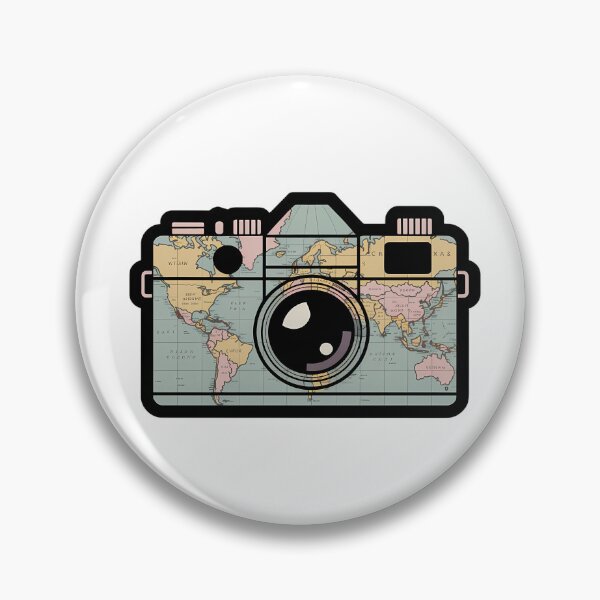 Item preview, Vintage Camera & World Map Design designed and sold by NiftyWrx.