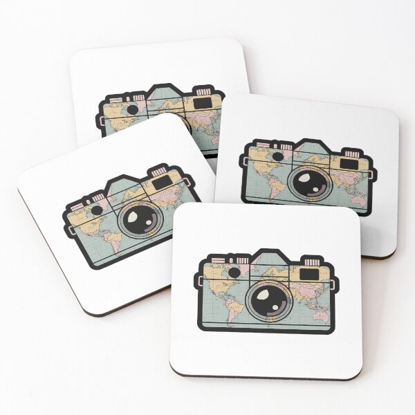 Item preview, Vintage Camera & World Map Design designed and sold by NiftyWrx.