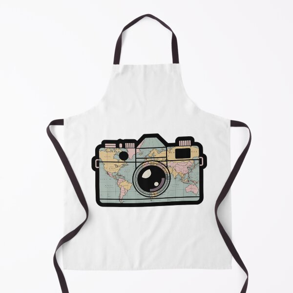 Item preview, Vintage Camera & World Map Design designed and sold by NiftyWrx.