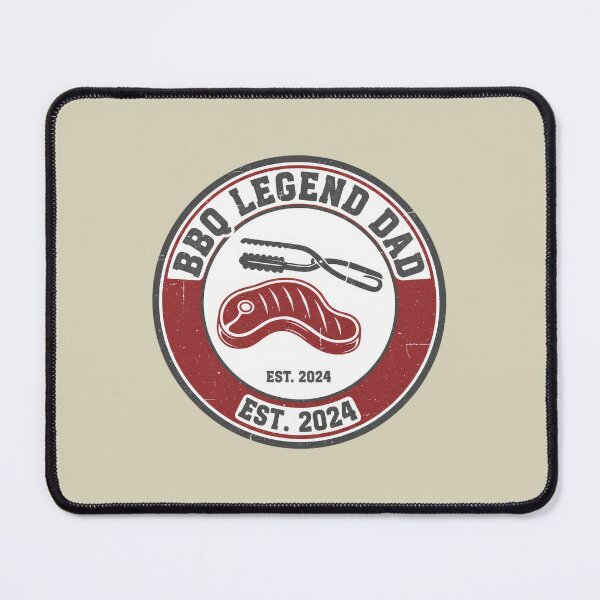 Item preview, BBQ Legend Dad Retro Grill Badge designed and sold by Teeny Quities.